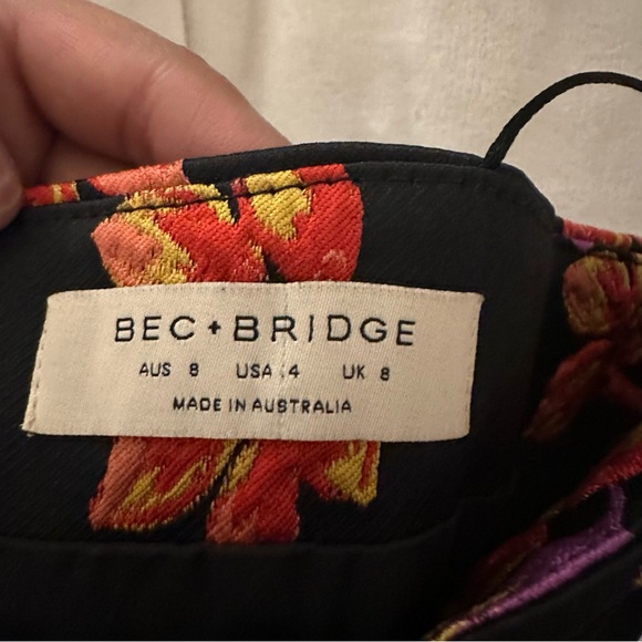 Bec & Bridge Love Crush black mini floral dress - Picture 12 of 12